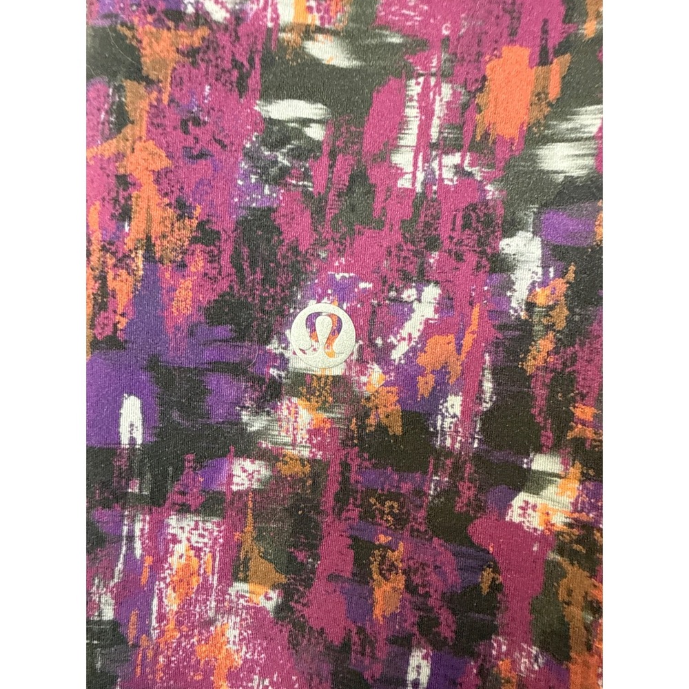Lululemon Fast & Free Womens Size 14 Abstract Print Leggings Yoga Pants Athletic - Picture 2 of 12